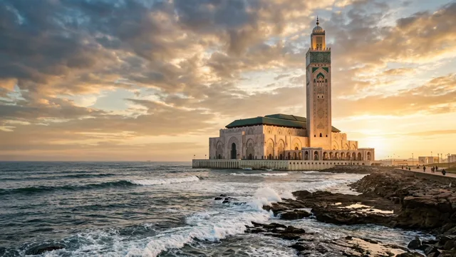 Casablanca - Hassan II Mosque & Atlantic Shore